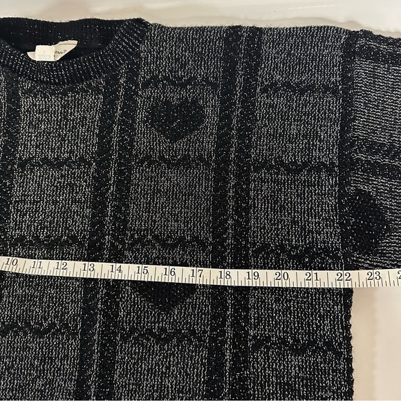 VTG Metallic Heart Sweater - Picture 10 of 10